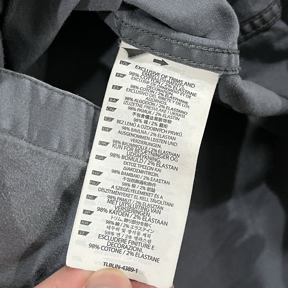 511 Tactical Shirt Heavy Duty Mens L Gray Snap Up Cotton Shacket Workwear - Picture 5 of 9